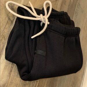FEAR OF GOD ESSENTIALS Black Jogger Pants with Drawstring. New without tags.